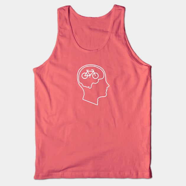 Bikes on the Brain Tank Top by InletGoodsCo